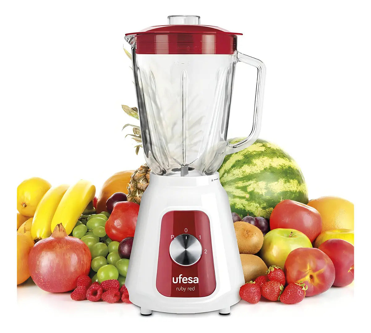 Licuadora Ufesa Ruby Jarra De Vidrio 1500w Bs4717 - Rojo