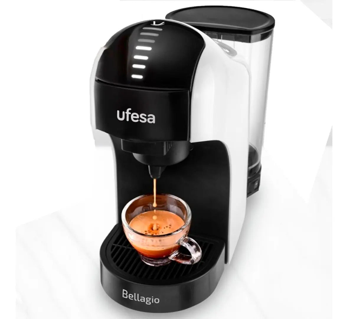 Cafetera Multi Cápsulas Ufesa Bellagio Bianca - Blanco