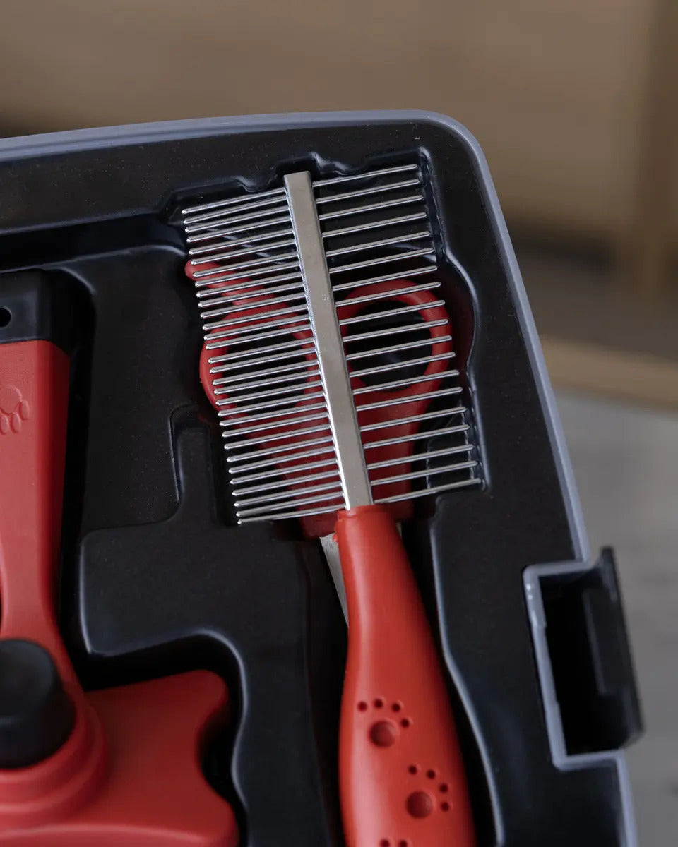 Kit De Corte Para Mascotas Xion Inalámbrico Xi-hairpetkit Qo Rojo