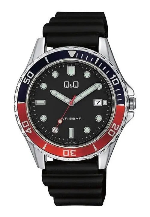 Reloj Q&q Silicona 43mm A172j352 - Negro