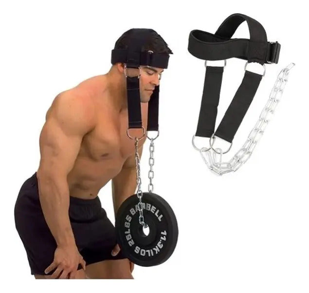 Cabezal Con Arnés Para Lastre Entrenamiento - Negro