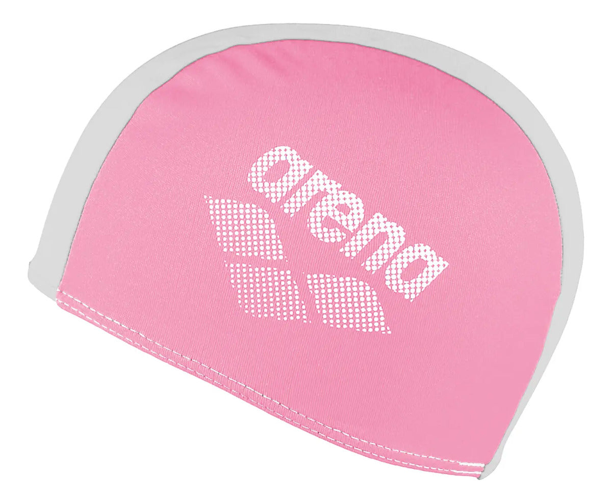 Gorra De Natación Polyester Jr 6 A 12 Años Arena - Rosa Y Blanco Junior