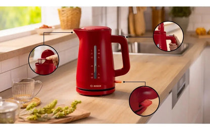 Hervidor De Agua Bosch 1,7 Lts Mymoment Twk - Rojo