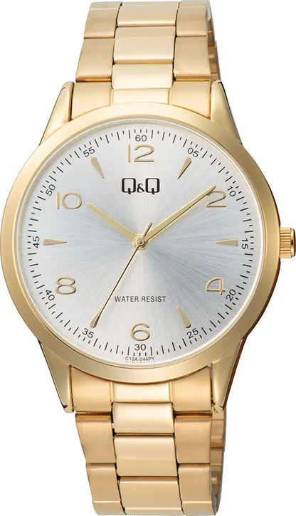 Reloj Q&q Metal Hombre 40mm C10a-044py - Dorado
