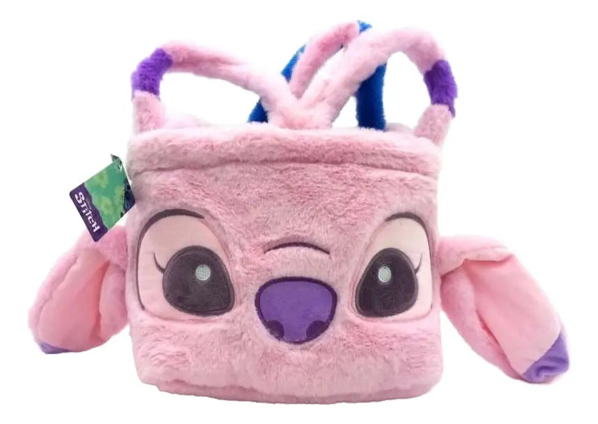 Bolso Reversible Stitch Y Angela 22cm Phi Phi Toys Azul/rosa