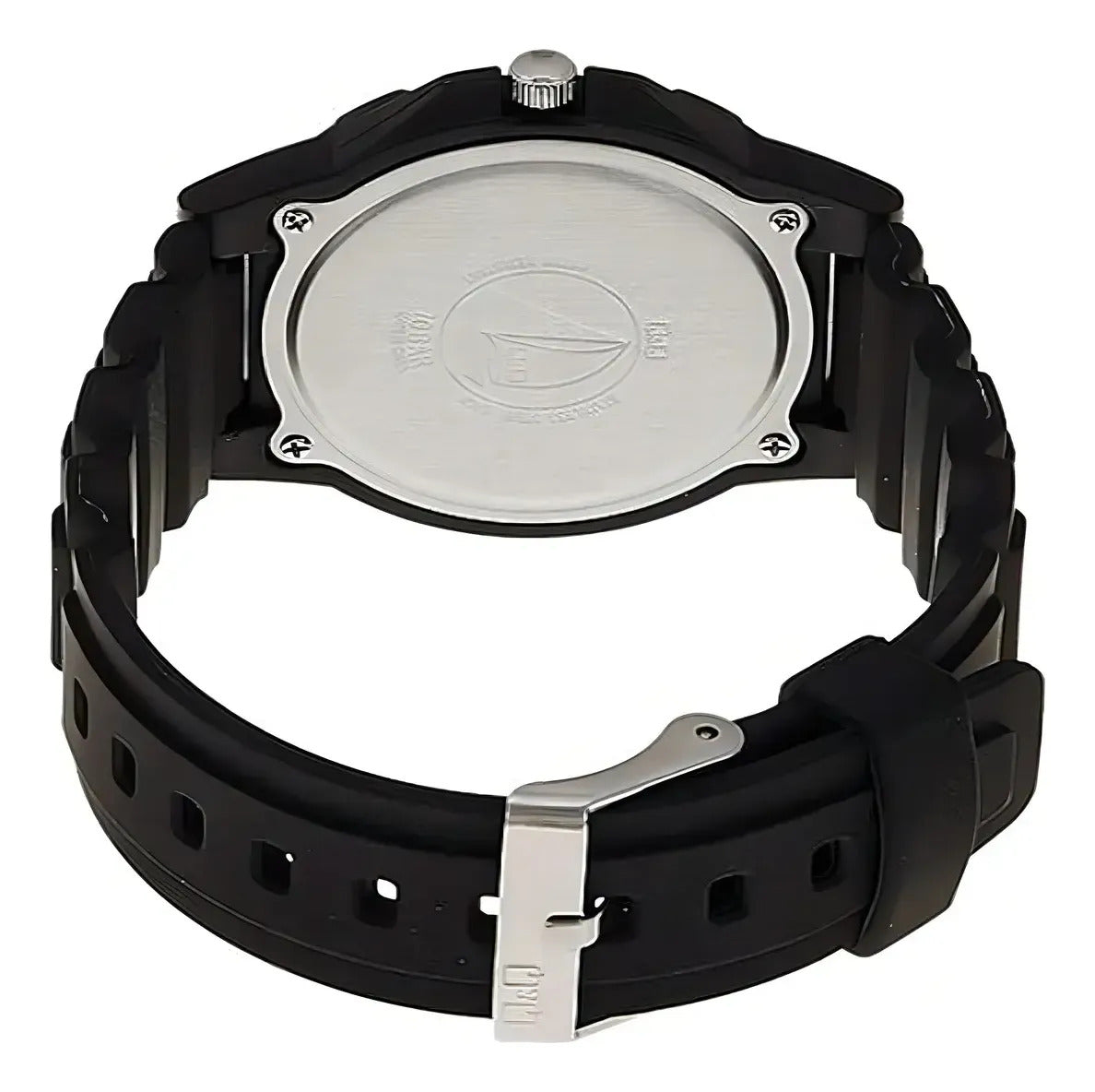 Reloj Q&q Silicona Hombre 43mm Vs44j007y - Negro