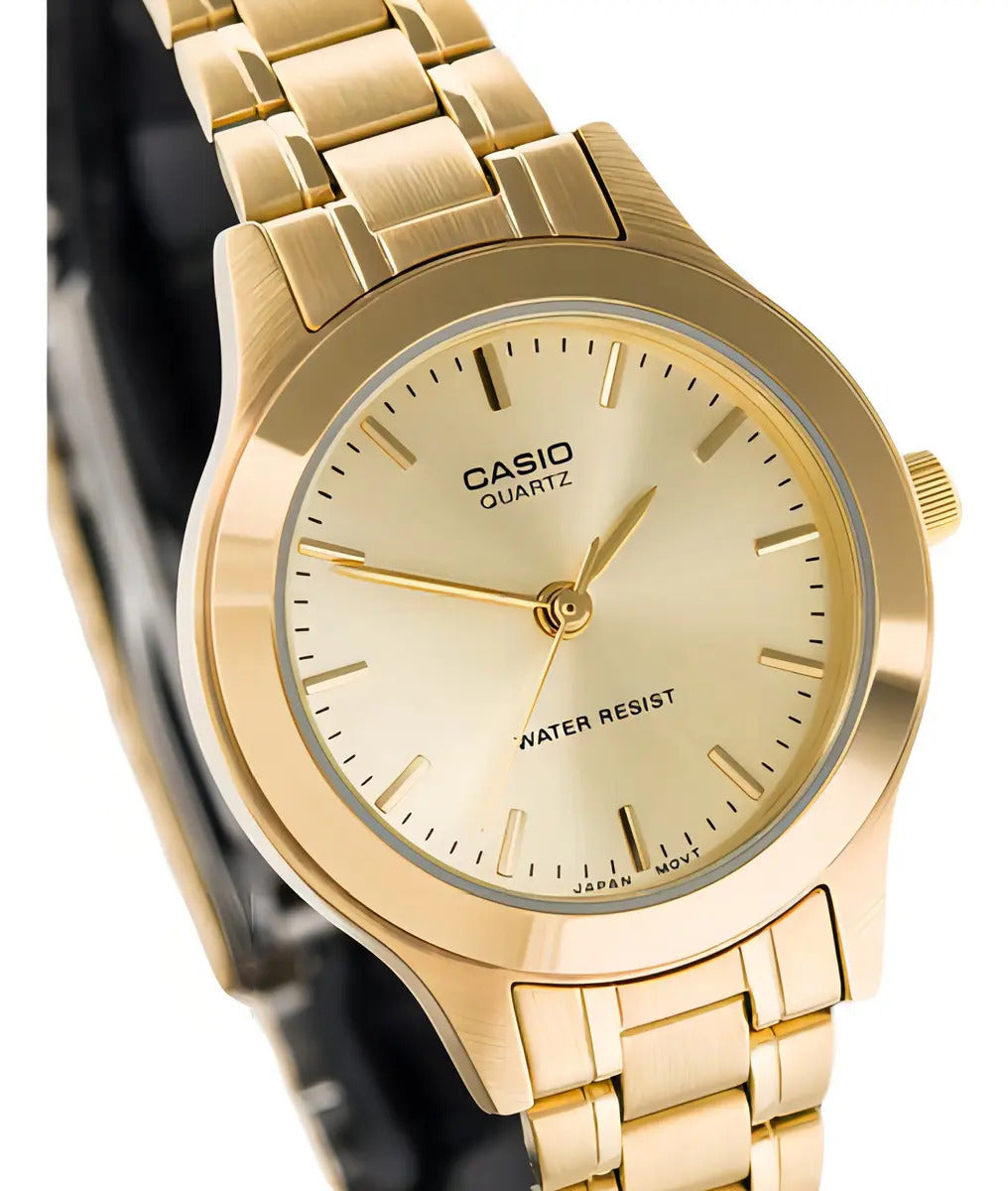 Reloj Casio Metal Dama 28mm Ltp-1128n-9a - Dorado