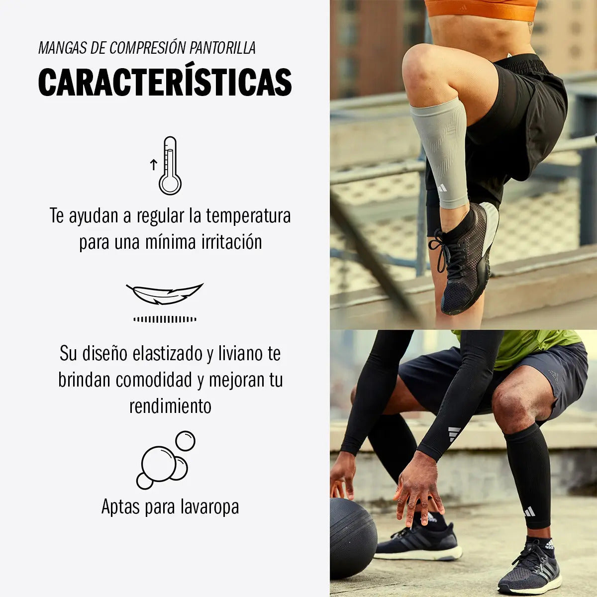Mangas De Compresión Pantorrilla adidas - .uy
