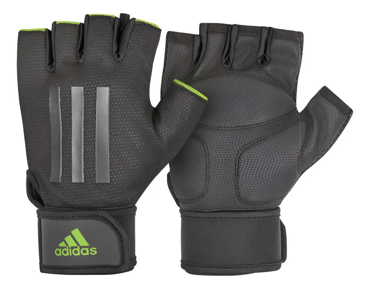 Guantes Elite Negro Con Verde adidas