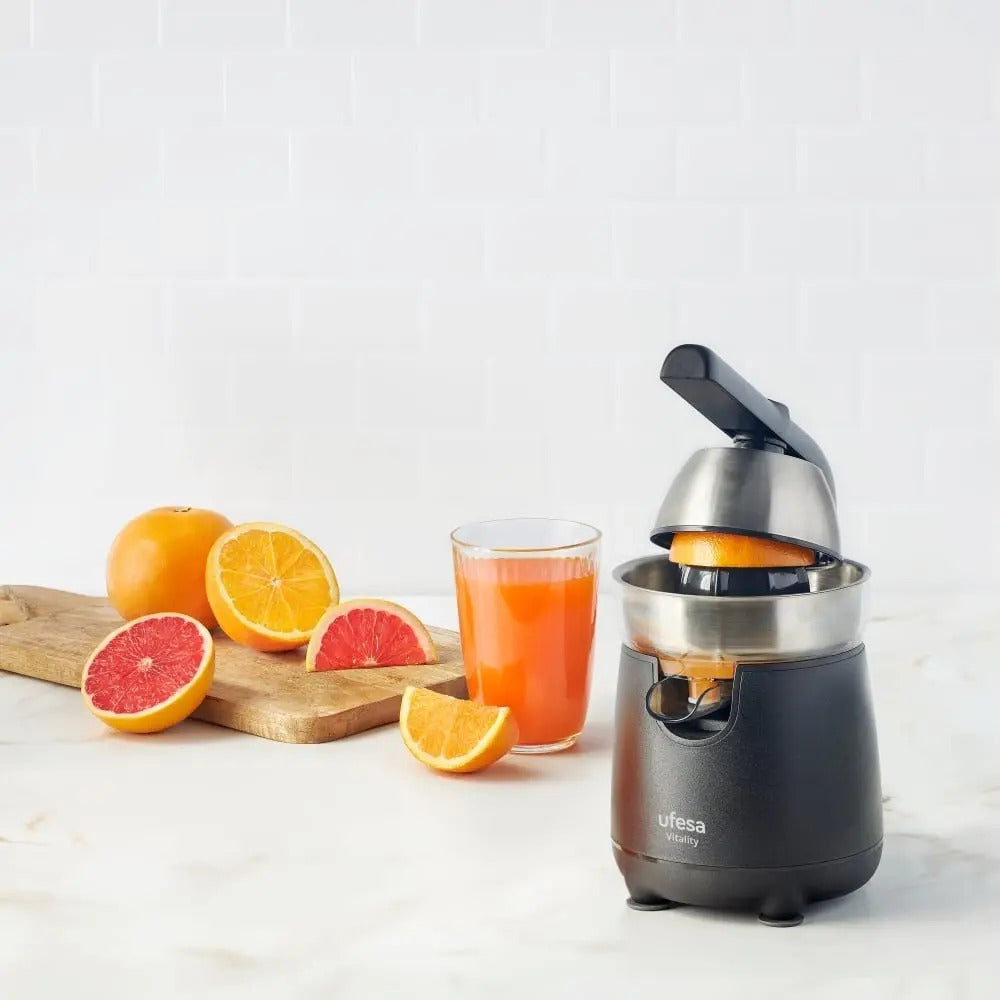 Exprimidor De Cítricos Ufesa Vitality - Negro 50/60 Hz