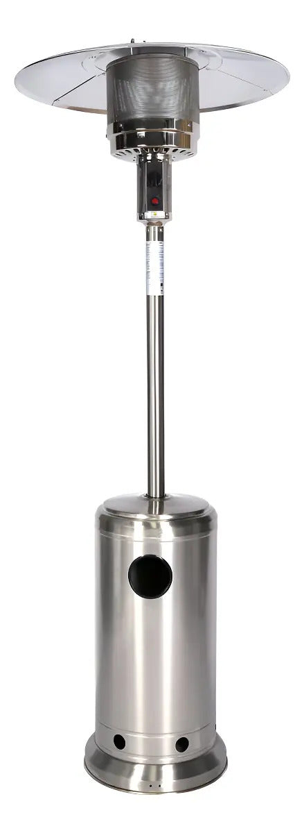 Estufa Hongo A Gas Xion Para Exterior Acero Inox Xi-gas44 Qo Gris