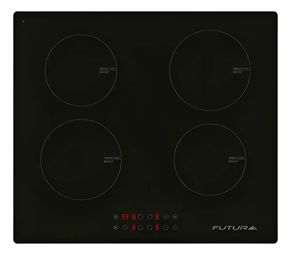 Anafe De Inducción Futura 4 Zonas 6800w Pi400 - Negro