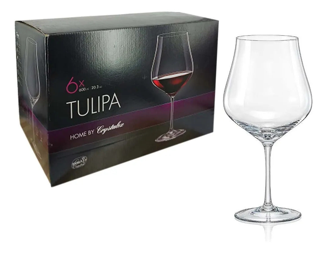 Set Copas Tulipa 600 Ml X6 Bohemia