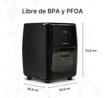 Freidora De Aire Ufesa Sensei Digital 12 L 1700w - Negro