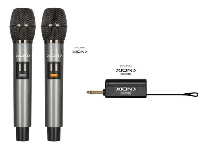 Dos Micrófonos Inalámbricos Universales Usb Xi-micwduo Negro