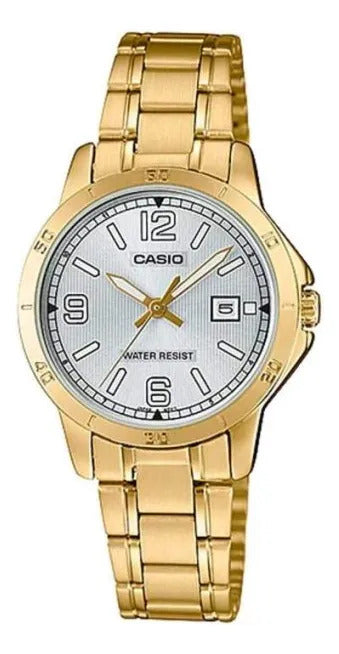 Reloj Casio Dama Metal Ltp-v004g7b2 - Dorado
