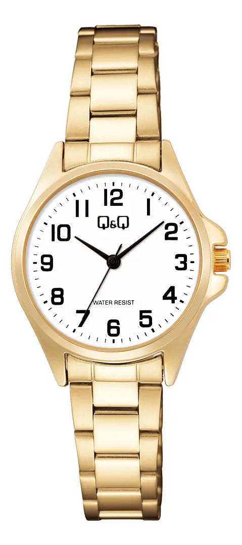 Reloj Q&q Metal Dama 30mm C37a-016py - Dorado