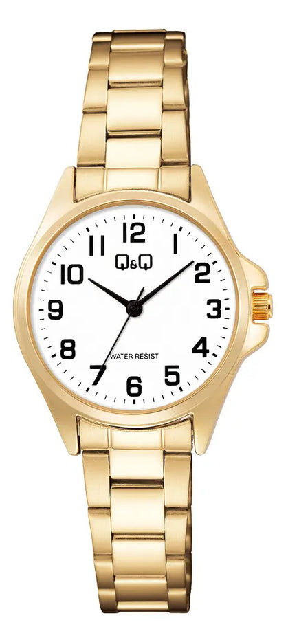 Reloj Q&q Metal Dama 30mm C37a-016py - Dorado