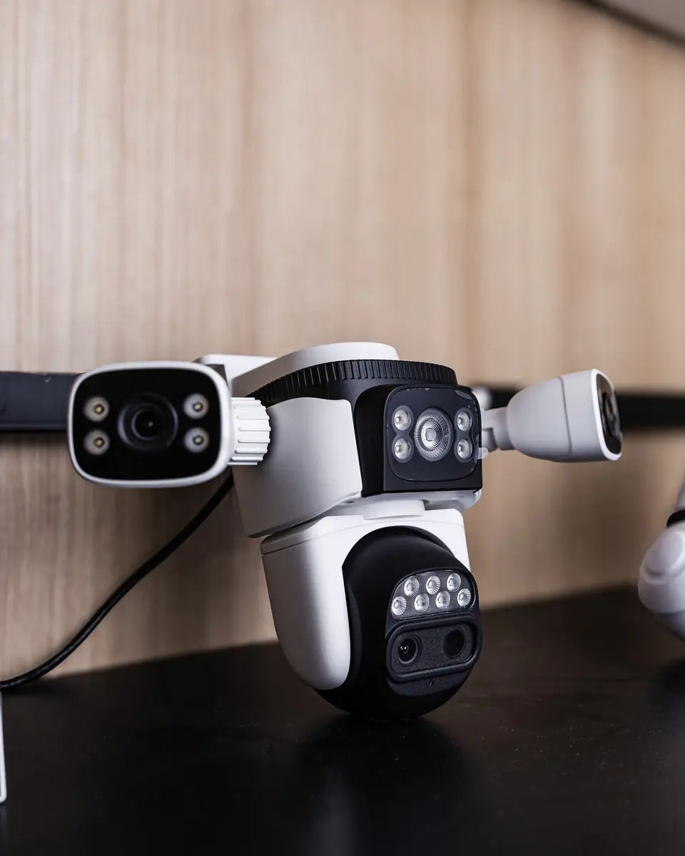Cámara De Seguridad Smart Xion 4 Lentes Xi-cctv400 Blanco