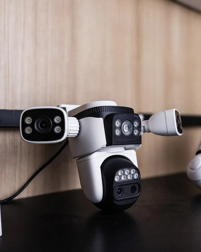 Cámara De Seguridad Smart Xion 4 Lentes Xi-cctv400 Blanco