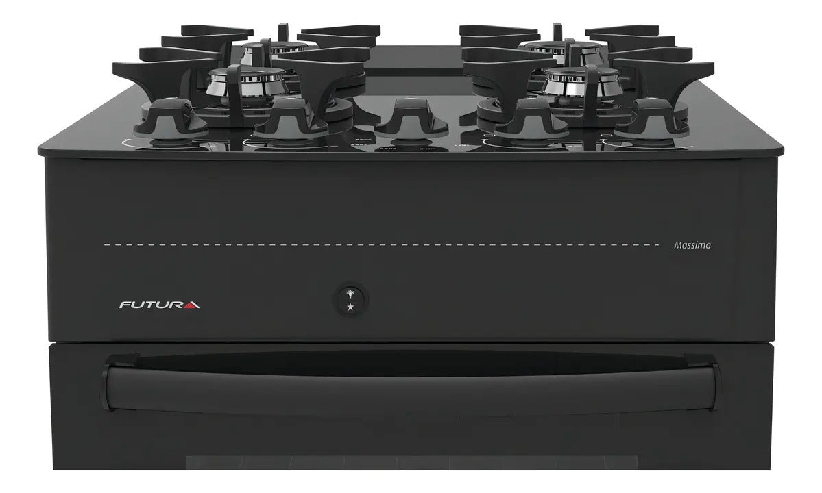 Cocina A Supergas Futura Massima - Negro