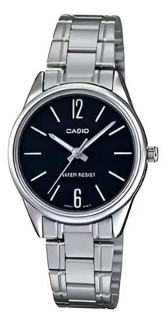 Reloj Casio Dama Metal 34mm Ltp-v005d-1b - Plateado