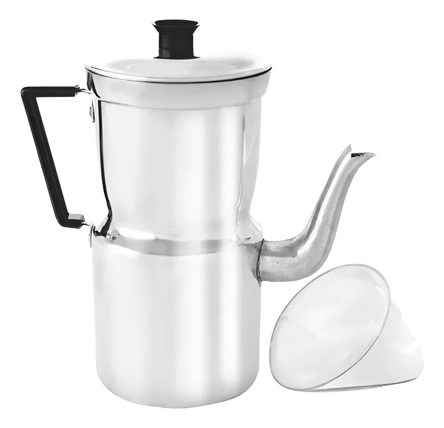 Cafetera Aluminio Con Colador 1.8 L 13 Cm Arary