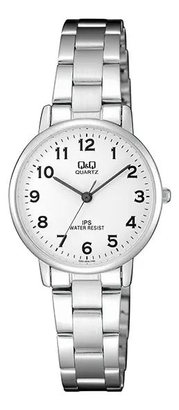 Reloj Q&q Metal Dama 30mm Qz01j204y - Plateado