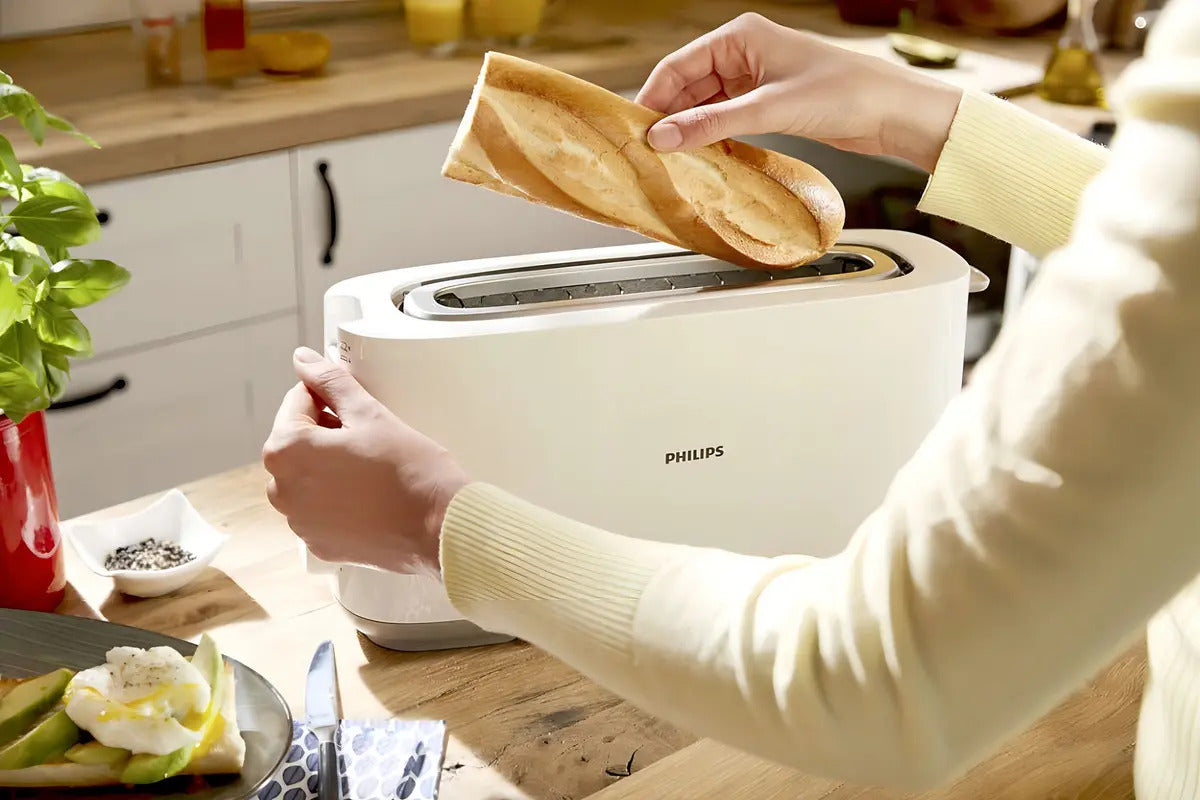 Tostadora Philips Para Todo Tipo De Pan Hd2590/00 Blanco