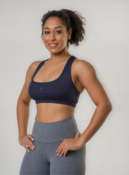 Top Deportivo Dama Fitness Entrenamiento Elite - Azul L