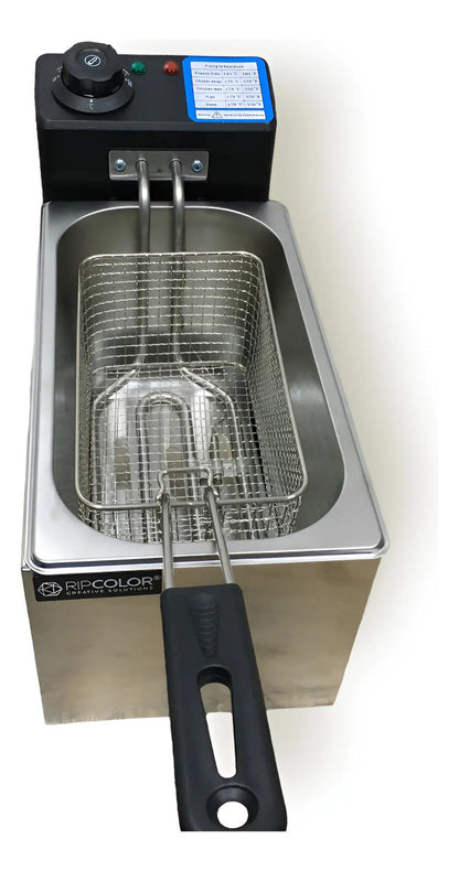 Freidora Eléctrica Con Aceite 4 Lt Gourmet Acero - Plateado 50