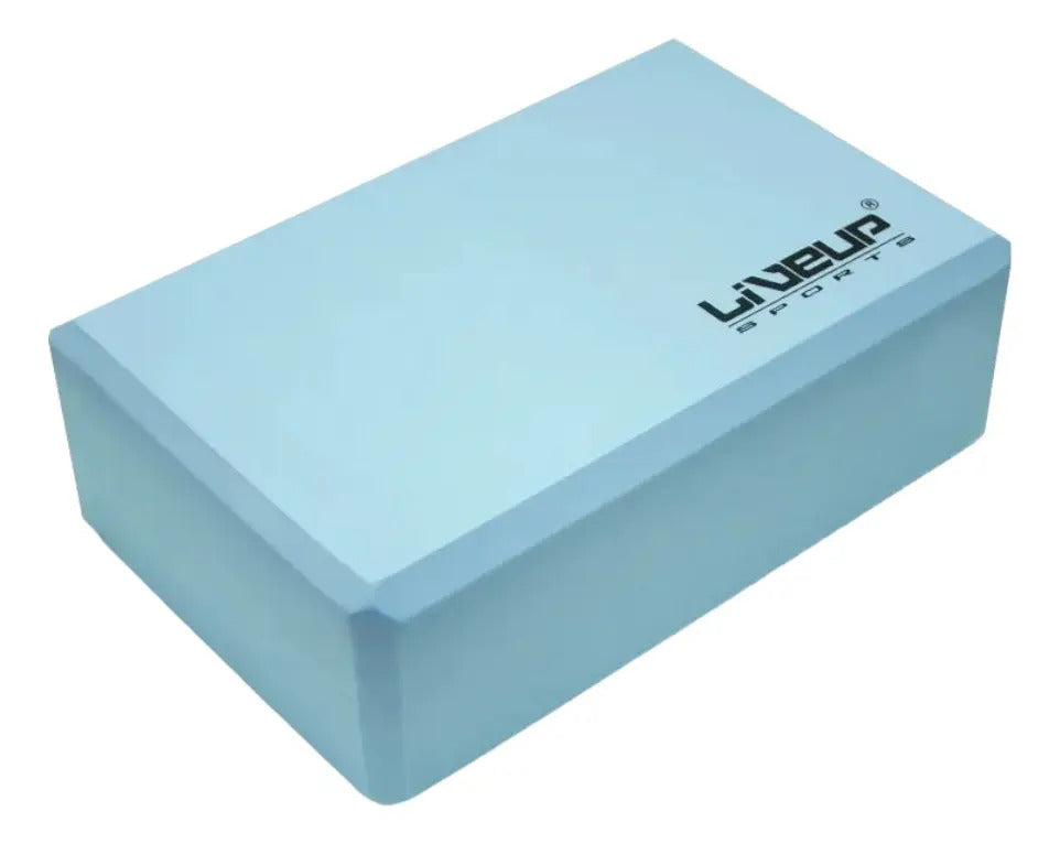 Ladrillo Goma Eva Gimnasia Yoga Pilates Liveup - Celeste
