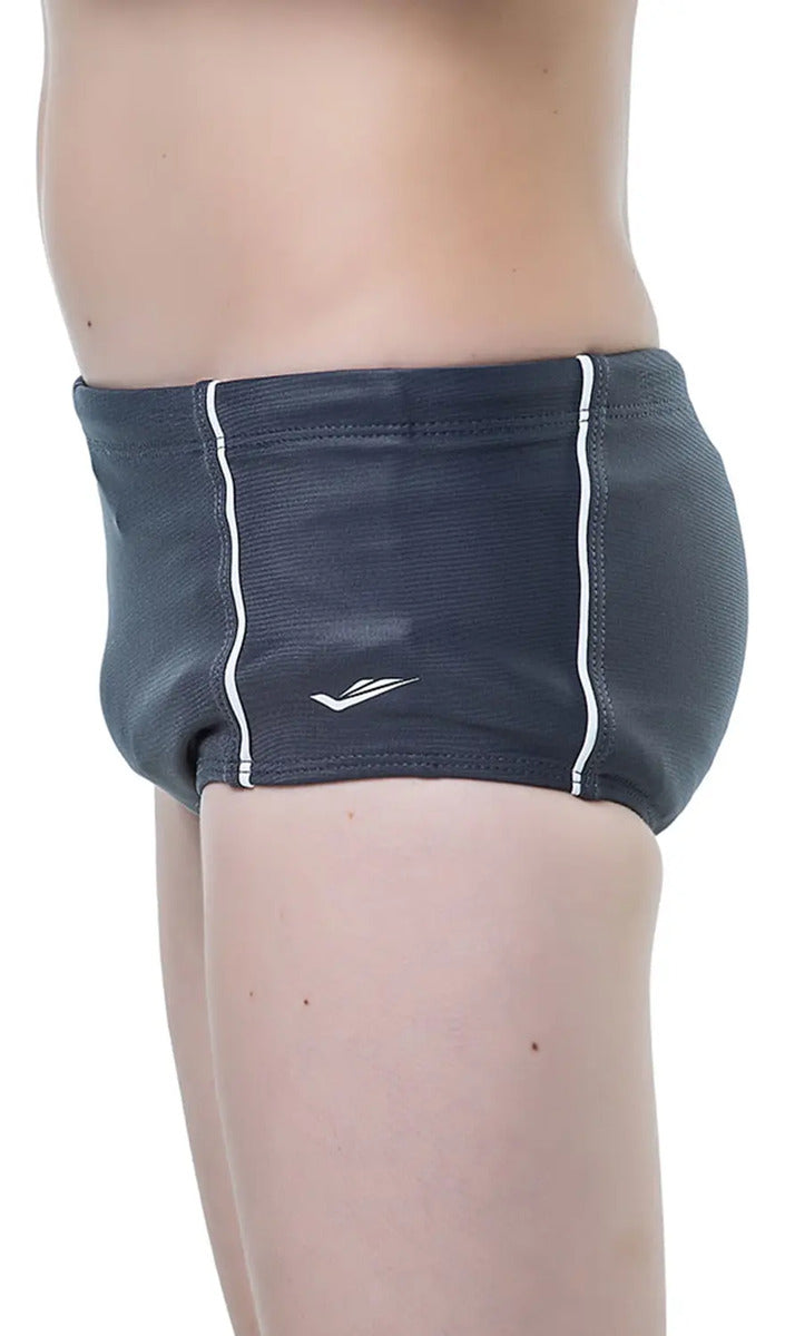 Sunga Slip Malla De Natación Niño Uv50+ Elite - Gris 16