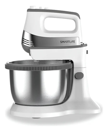 Batidora Con Bowl Smartlife 5 Vel + Turbo 500w Hm5052bs Qofe Blanco