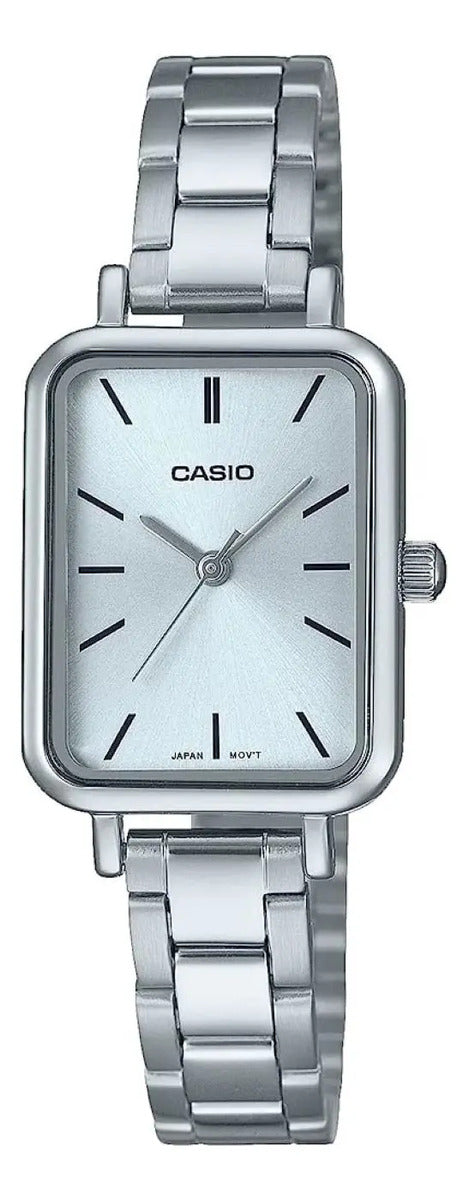 Reloj Casio Metal Ltp-v009d-2eudf - Plateado Blanco