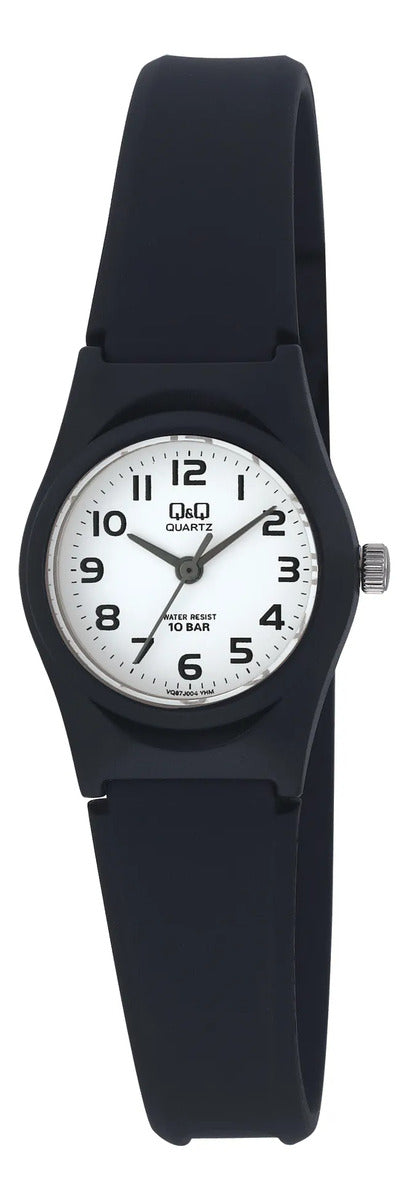 Reloj Q&q Silicona Dama 24mm Vq87j004y - Negro