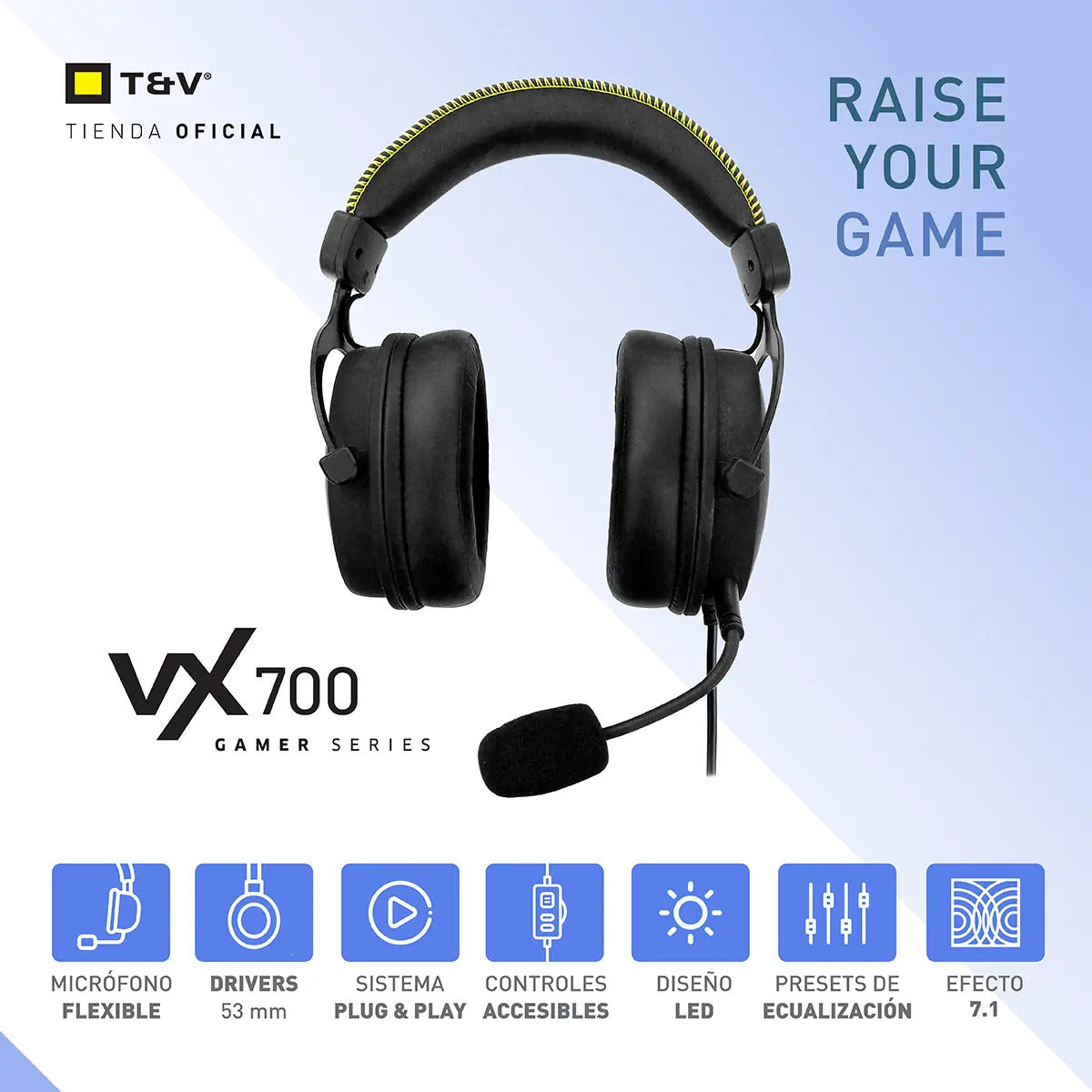 Auriculares Gamer C/mic Vx700 Thonet & Vander - Negro