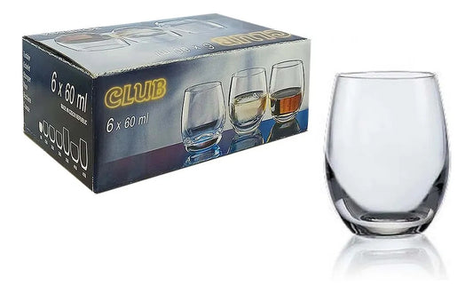 Set Vasos Club Licor 60 Ml X6 Bohemia