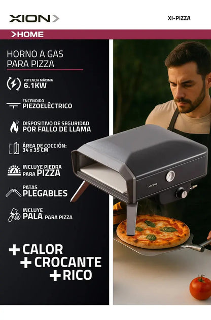 Horno De Pizza A Gas Xion Con Piedra Y Pala Xi-pizza
