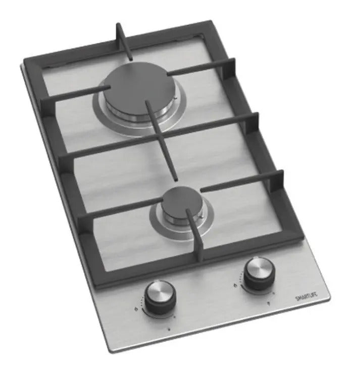 Anafe A Gas Smartlife 2 Hornallas Inox Sl-a3060gc Plateado