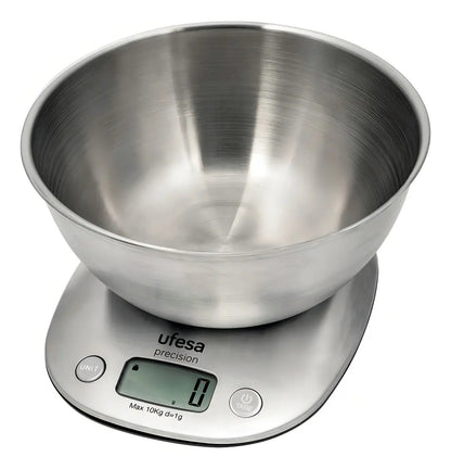 Balanza De Cocina Ufesa Bc1700 Acero Inoxidable - Plateado