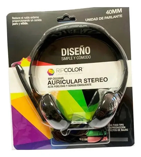 Auricular Para Pc Ripcolor - Negro