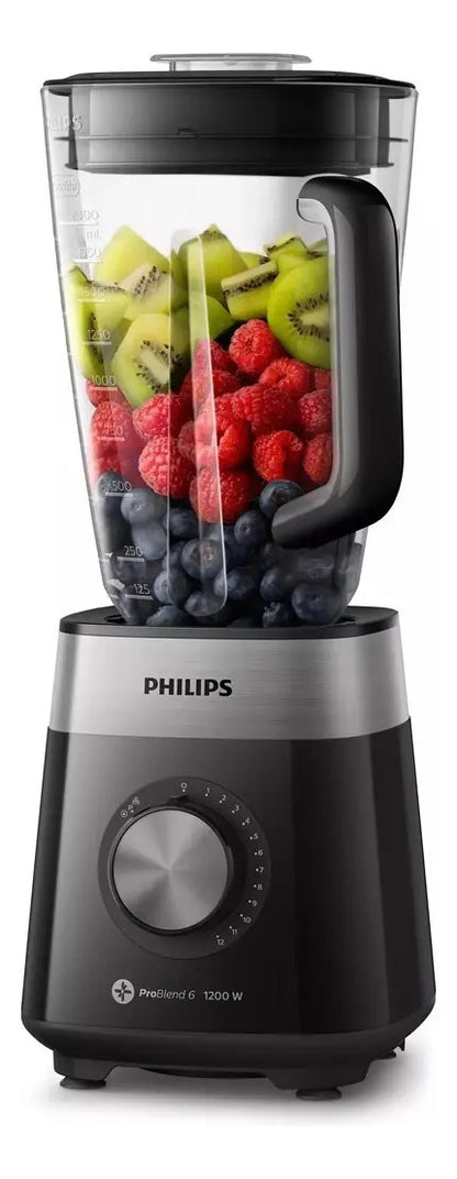 Licuadora Philips 1.200w 2 Lt 12 Vel Hr2242/90 - Negro