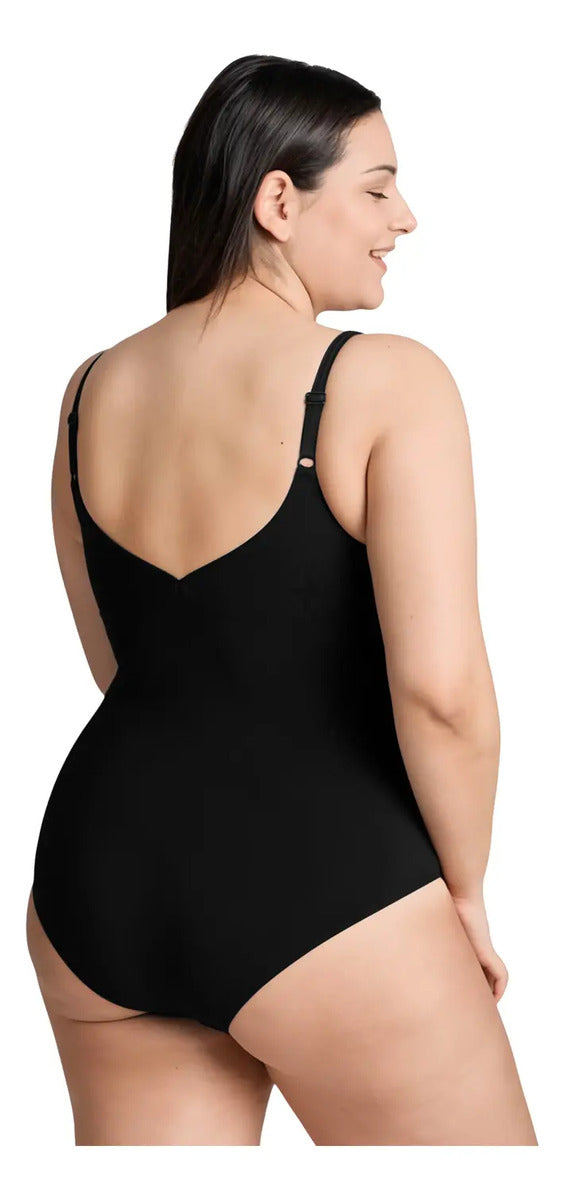 Malla Natación Jewel One Piece Plus Size Arena - Negro 2xl