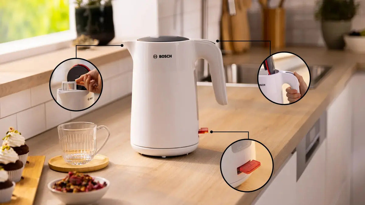 Hervidor De Agua Bosch 1,7 Lts Mymoment Twk - Blanco