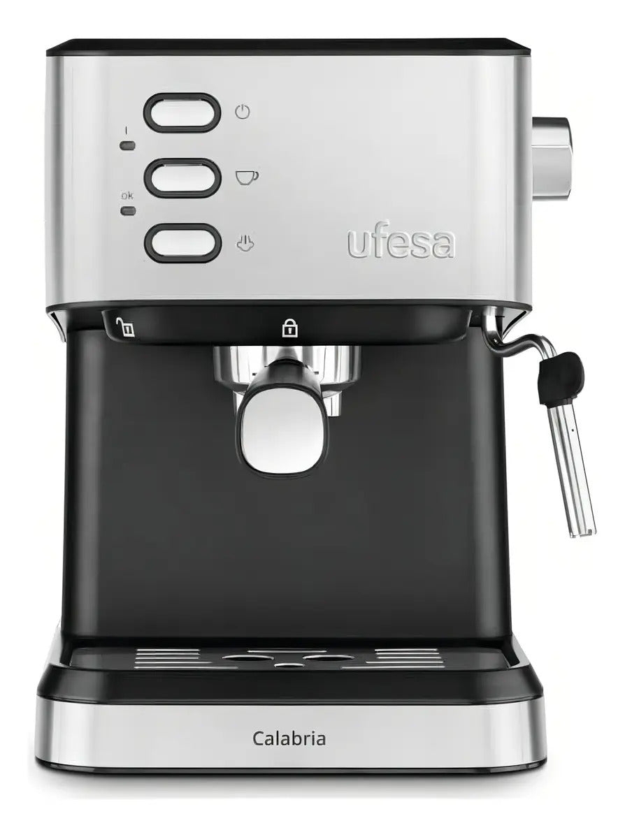 Cafetera Expresso Ufesa Calabria - Gris