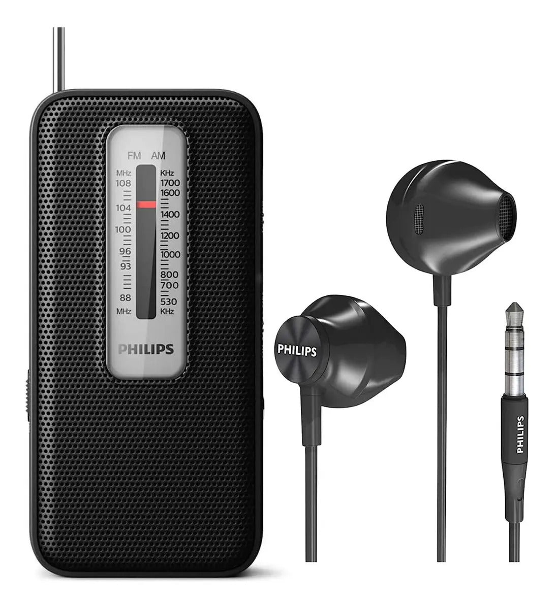 Radio Portátil Philips Tar1506 Fm/mw Analógica - Negro