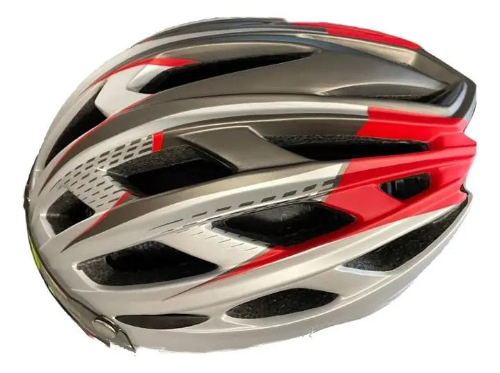 Casco Bicicleta Ultraligero Montaña Con Lente Inbike Gris Unitalla