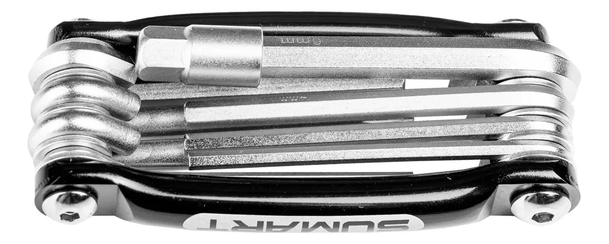 Multi Herramienta 9 Hexagonales Reparación Bici Sumart Negro