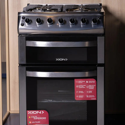 Cocina Xion Doble Horno Combinada Inox Xi-co6020dx Acero Inoxidable